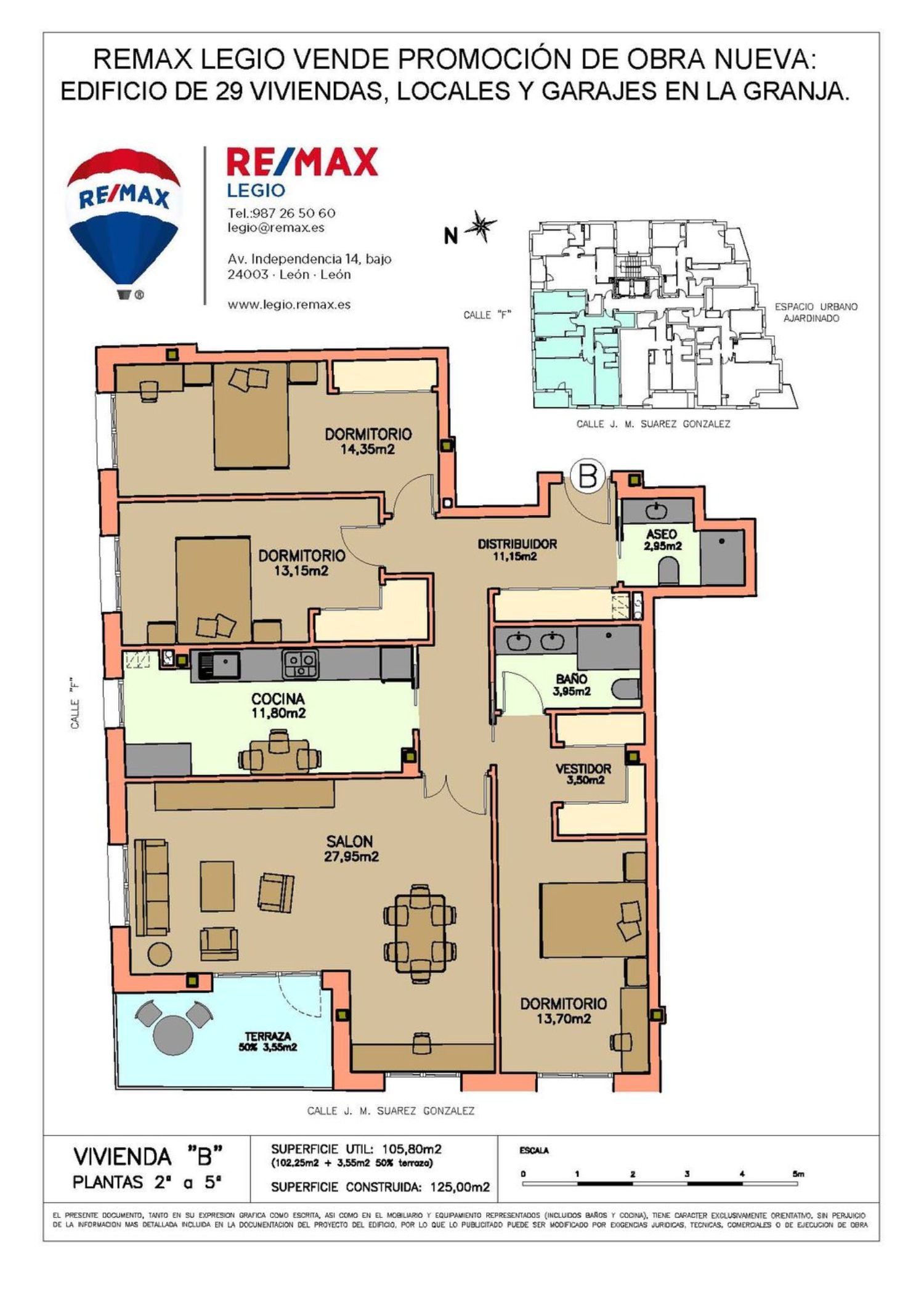 Piso en venta, José María Suárez González, León Remax